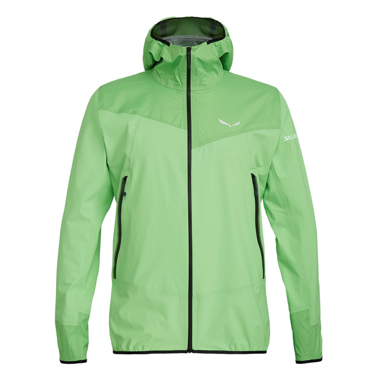 Salewa Men's Agner Powertex Hardshell Jackets Green PIE-608127